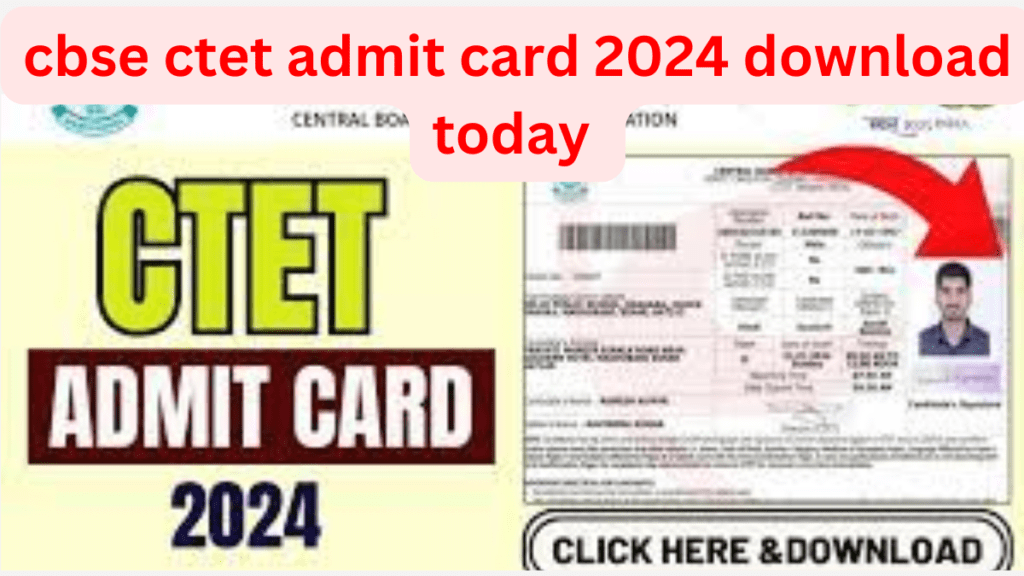 cbse ctet admit card 2024